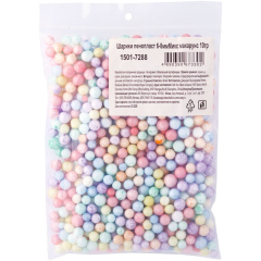 Шарики пенопласт 6-8ммМикс макарунс 10гр